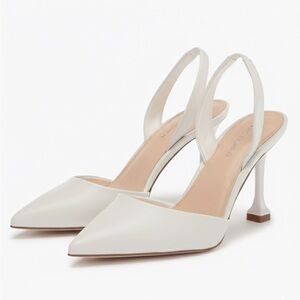 Marc Fisher Cream Slingback Heels